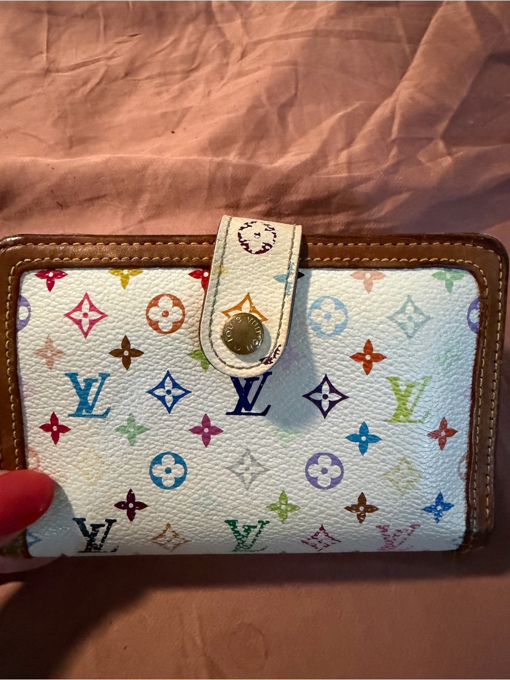 Louis Vuitton White murakami Multicolor Monogram Small Wallet - Picture 3 of 16